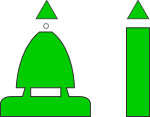 Lateral green buoy.